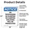 Signmission No Trespassing No Dumping No Camping OSHA Notice Sign, Aluminum, 18in W x 24in L, 2PK OS-2PACK-NS-A-1824-V-14928 - alternate 3